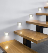 Oprawka schodowa kwadratowa satynowa G4 20W MS-04 Candellux 2207837