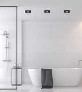 Hermetic ceiling luminaire IP65 black square SH-13 2273136