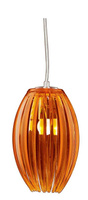 Petite suspension orange en acrylique Abuko 31-55319