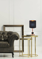 Lampe de table noir / cuivre 40W E14 Melba 41-38791