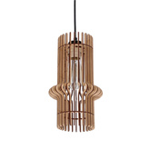 Lampa suspendata Eco 4 1x40 e27 Abajur din lemn