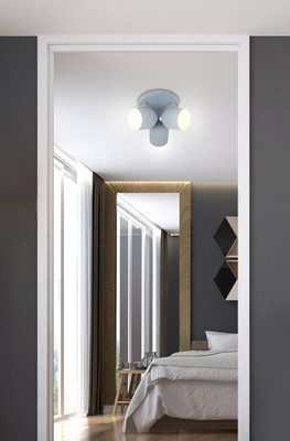 Ceiling lamp 3xE27 gray 32cm AZURO 98-63236