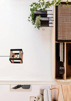 Lampa suspendata metal negru + lemn 40W E27 Varna 31-78513