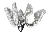 Doppelte Chrom-LED-Wandleuchte mit Kristallen 10W Venezia Candellux 22-55507