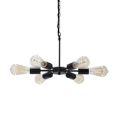 Sparta hanging lamp black 6X60W E27 36-09395 