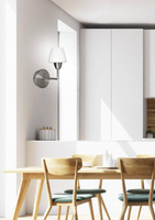 Wall lamp 1xG9 22cm TOGO 21-10622 NICKEL MAT