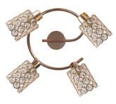 Spiral ceiling lamp 4X40W G9 brass YORK 98-07230