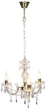 Gold crystal chandelier 3xE14 Maria Teresa 33-94639