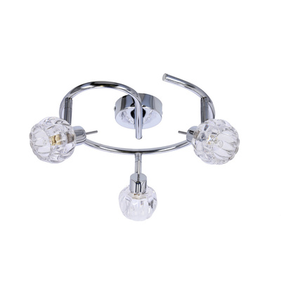 Spiral ceiling lamp 3X40W G9 chrome BOMBOLA 98-70326