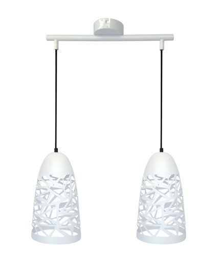 Hanging ceiling lamp 2xE27 white SABRIN 32-54869