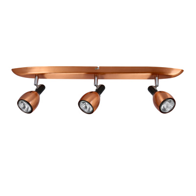 Wall lamp strip 3X50W GU10 copper CROSS 93-32782