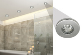 Hermetic chrome bathroom luminaire IP65 SH-06 8cm