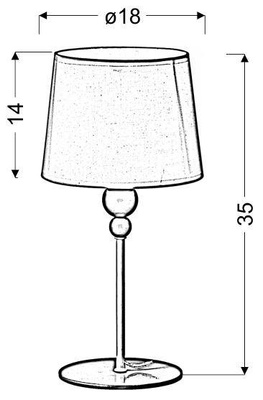 Weiße Tischlampe für Kinder 60W E27 Bebe 41-38968
