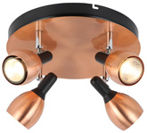 Deckenleuchte Plafond 4xGU10 Kupfer CROSS 98-34878