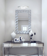 Chrome bathroom wall lamp with LED crystals 8W Arande Candellux 20-32683