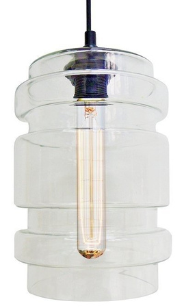 Suspension en verre incolore + ampoule E27 60W Decorado Candellux 31-36674