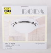 Ceiling chrome 28cm bathroom lamp IP44 60W E27 Roda Candellux 11-9691