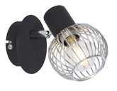 Wall lamp 1X40W E14 black/chrome OSLO 91-61836