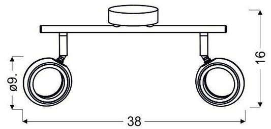 Wall lamp Candellux Aurelion 92-65575 led strip chrome 3000K