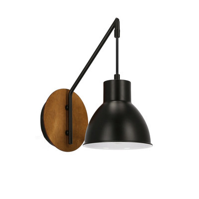 Kinkiet 1xE27 czarna loft VARIO 21-73495