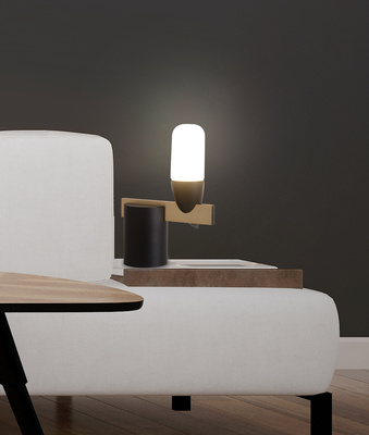 Wall lamp blackLED 5.4W 20cm Sakai Ledea 50433079