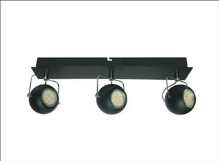 Lampa sufitowa Candellux 93-25029-Z listwa Tony 3X3W led GU10 czarny mat