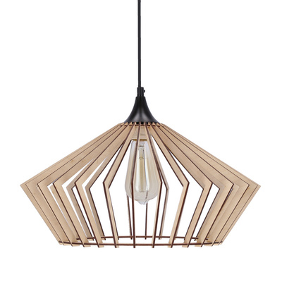 Eco 3 lampa wisząca 1x40 e27 Abażur drewniany