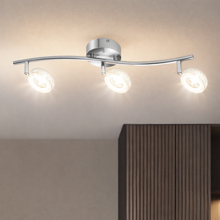 Lampa sufitowa VINOLA listwa regulowana 3-punktowa LED do salonu