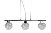 Hanging lamp chrome glass ball braided 3x40W Wind Candellux 33-14085  