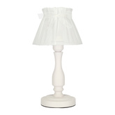 Lampa de noptiera abajur organza alba 40W E27 Zefir Candellux 41-73815