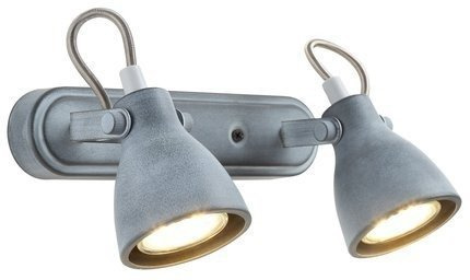Wall lamp strip 2X40W GU10 gray mat ASH 92-64400