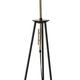 Lampa de podea TAFLO aur negru 1xE27 alb abajur 51-07322