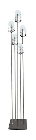 Stehleuchte Chrom matt 5xG4 Luxor 54-02818