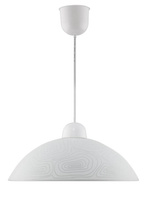 Lampa wisząca Lukrecja pojedyncza biała matowa do kuchni nad stół E27