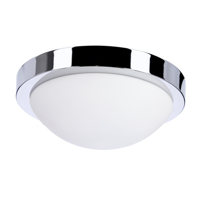 Ceiling chrome 28cm bathroom lamp IP44 60W E27 Roda Candellux 11-9691