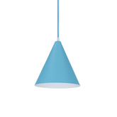 Hängelampe blauer Kegel Voss Ledea 50101182