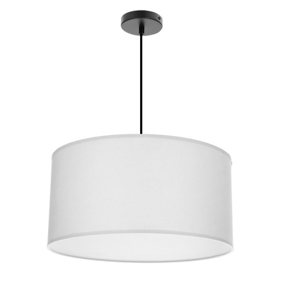 Lampa wisząca z abażurem Shanti szary do salonu i sypialni