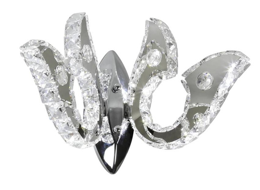 Aplică LED dublă cromată cu cristale 10W Venezia Candellux 22-55507