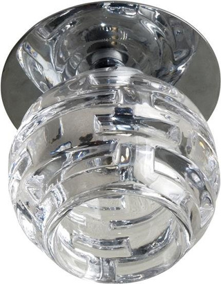 Plafonnier candellux sk-27 ch g4 couvercle chrome plafond. cristal fixe 20w g4 ball1