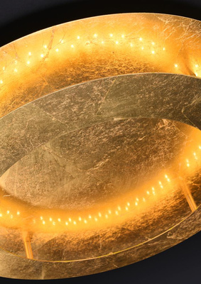 Gold ceiling lamp 40cm LED Merle 98-66213