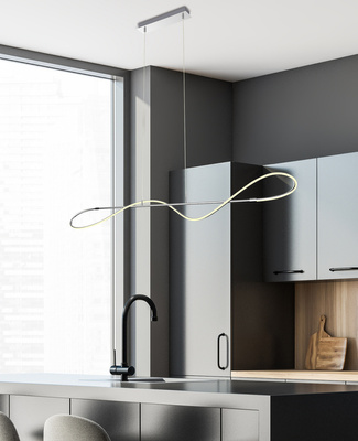 HANGING CEILING LAMP CANDELLUX APETI MYKONOS LED CHROME 4000K