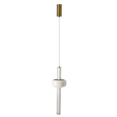 PURAS G pendant lamp 15W LED 3000K clear white shade