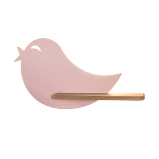 Applique étagère LED 5W 4000K IQ Kids Bird rose 21-84736