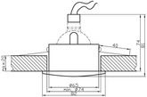 Plafonnier Candellux 2291149 Sh-07 Ip65 Mr16