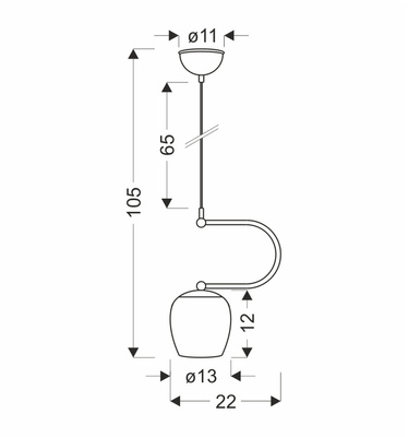 Serano lampa wisząca patynowy 1x60W E27 klosz biały