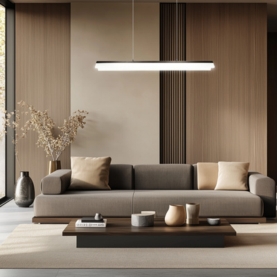 Lampa sufitowa wisząca candellux curacoa led brązowy 4000k