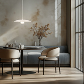 Lampa wisząca LUND 34 cm minimalistyczna – biały klosz talerz - skandynawska lampa nad stół LED