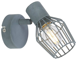 Wall lamp sconce 1X40W E14 gray VIKING 91-68002