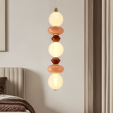 Lampa wisząca Flores z ceramicznymi kloszami długa kolorowa 20W LED 3000K do salonu i sypialni