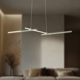 Lampe suspendue APETI THASOS LED 23W 103cm chrome